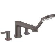 Talis E - 4-Loch-Badmischer am Rand - Brushed Black Chrome HG 71748340 HANSGROHE - 1