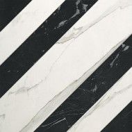 ROMA RIGHE STATUARIO GRAFITE MATT AJUSTEE 60X60 FAP CERAMICHE fLZJ FAP CERAMICHE - 1