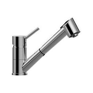 Birillo Mélangeur d'évier monotrou avec canon pivotant Cromo -  Paffoni BI 183CRCR RUBINETTERIA PAFFONI - 1