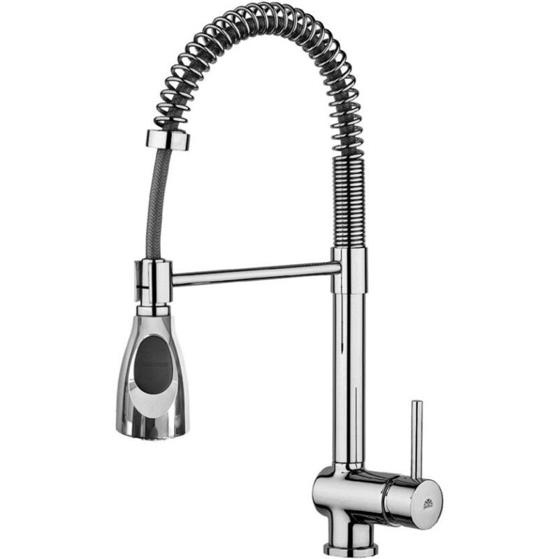 Stick miscelatore lavello monoforo con canna orientabile  Cromo -  Paffoni SK 177CR RUBINETTERIA PAFFONI - 1