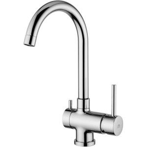 Stick Mélangeur d'évier monotrou avec canon pivotant  Cromo -  Paffoni SK 190CR RUBINETTERIA PAFFONI - 1