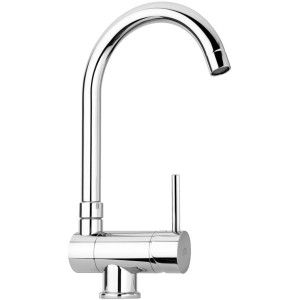 Stick Mélangeur d'évier monotrou avec canon pivotant  Cromo -  Paffoni SK 189CR RUBINETTERIA PAFFONI - 1