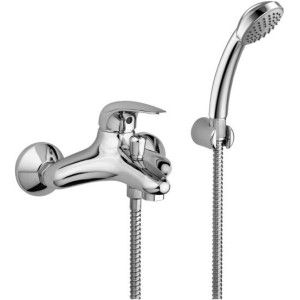 Duemila Bath Shower Mixer with diverter Cromo -  Paffoni DU 026CR RUBINETTERIA PAFFONI - 1