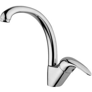 Nettuno Due Einloch-Spülenmischer mit schwenkbarem Auslauf  Cromo -  Paffoni ND 181CR RUBINETTERIA PAFFONI - 1