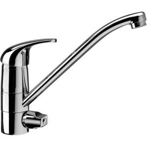 Nettuno Due Einloch-Spülenmischer mit schwenkbarem Auslauf  Cromo -  Paffoni ND 184CR RUBINETTERIA PAFFONI - 1