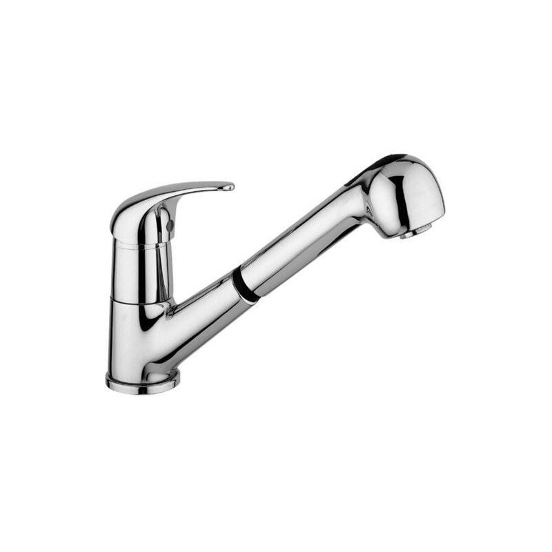 Nettuno Due Mélangeur d'évier monotrou avec canon pivotant Cromo -  Paffoni ND 196CR RUBINETTERIA PAFFONI - 1