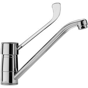 Nettuno Einloch-Spülenmischer mit schwenkbarem Auslauf  Cromo -  Paffoni NT 303CR RUBINETTERIA PAFFONI - 1