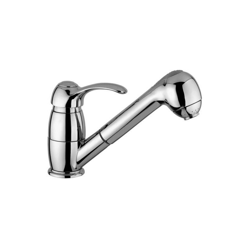 Flavia-Giorgia Einloch-Spülenmischer mit schwenkbarem Auslauf   Cromo -  Paffoni FA 183CR RUBINETTERIA PAFFONI - 1