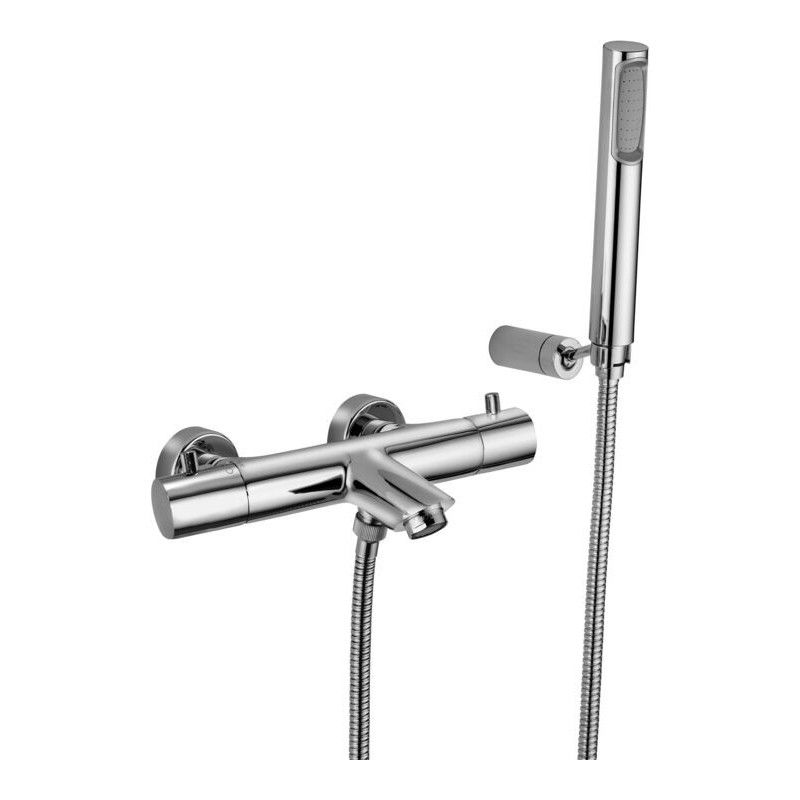 Light Thermostatic Bath Shower Mixer with diverter  Cromo -  Paffoni LIQ 023CR RUBINETTERIA PAFFONI - 1