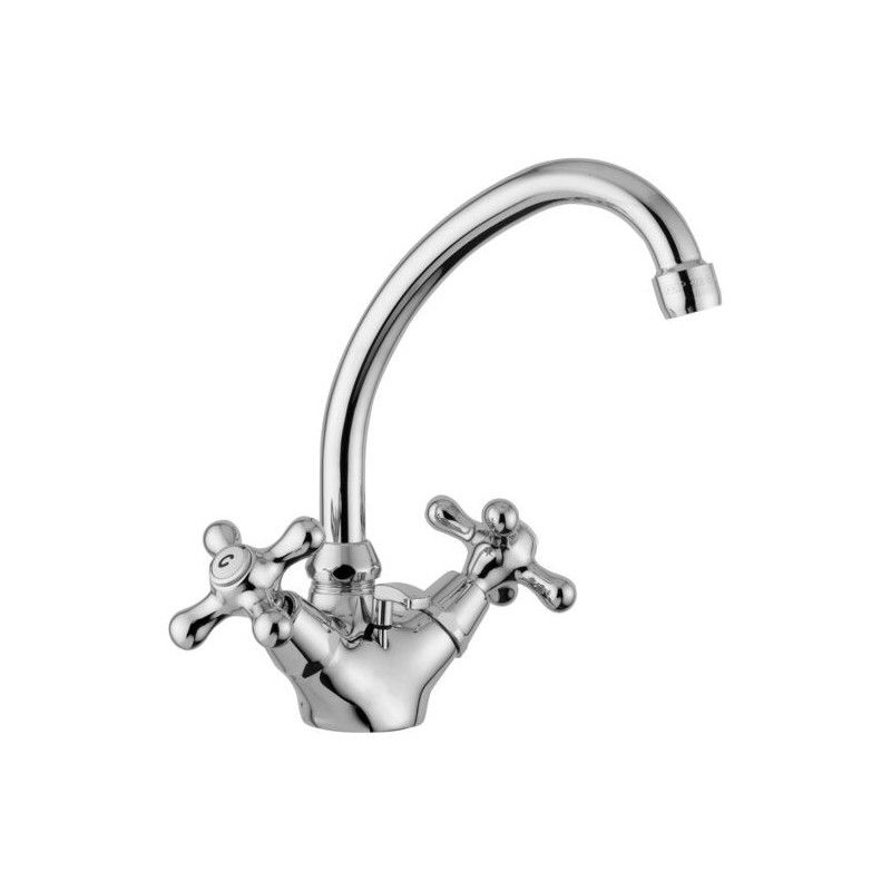 Iris - Viola Einlochwaschbecken mit schwenkbarem Auslauf  Cromo -  Paffoni IRV 077CR RUBINETTERIA PAFFONI - 1