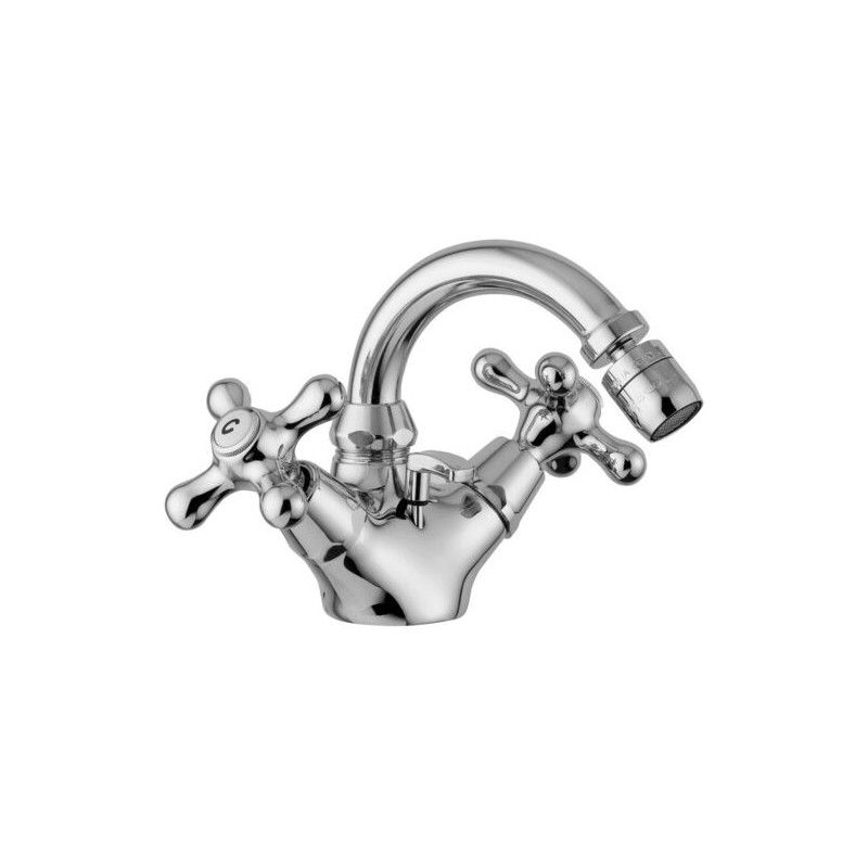 Iris - Viola Bidet mélangeur monotrou avec canon pivotant Cromo -  Paffoni IRV 137CR RUBINETTERIA PAFFONI - 1