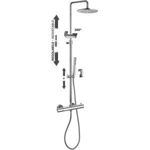 Colonnes de douche réglables MINI BIRILLO Cromo -  Paffoni ZCOL 638LIQ RUBINETTERIA PAFFONI - 1