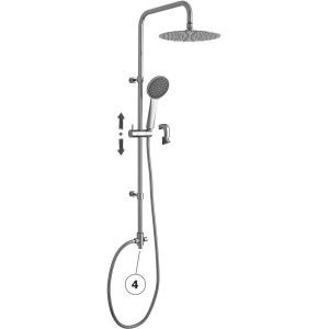 Colonne de douche BIRILLO YOUNG Cromo -  Paffoni ZCOL 680 RUBINETTERIA PAFFONI - 1