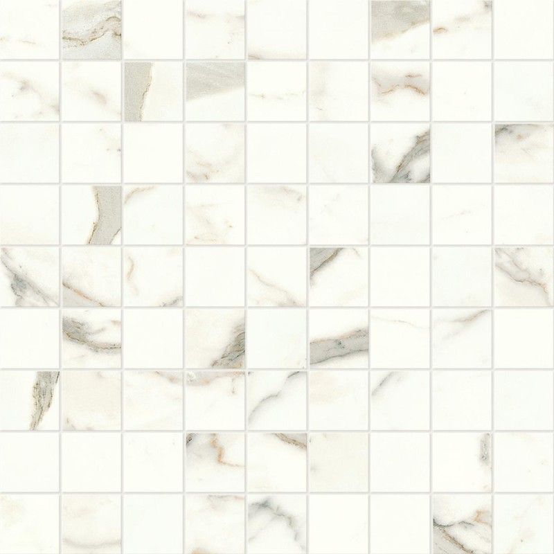 Marvel Shine Calacatta Prestigio 30x30 Mosaico  Lappato  - A424 Atlas Concorde CERAMICHE ATLAS CONCORDE - 1