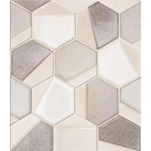 ART Mosaique Esagono Decor SAND 34,5X29,8A - SUPERGRES MEKS CERAMICHE SUPERGRES - 1