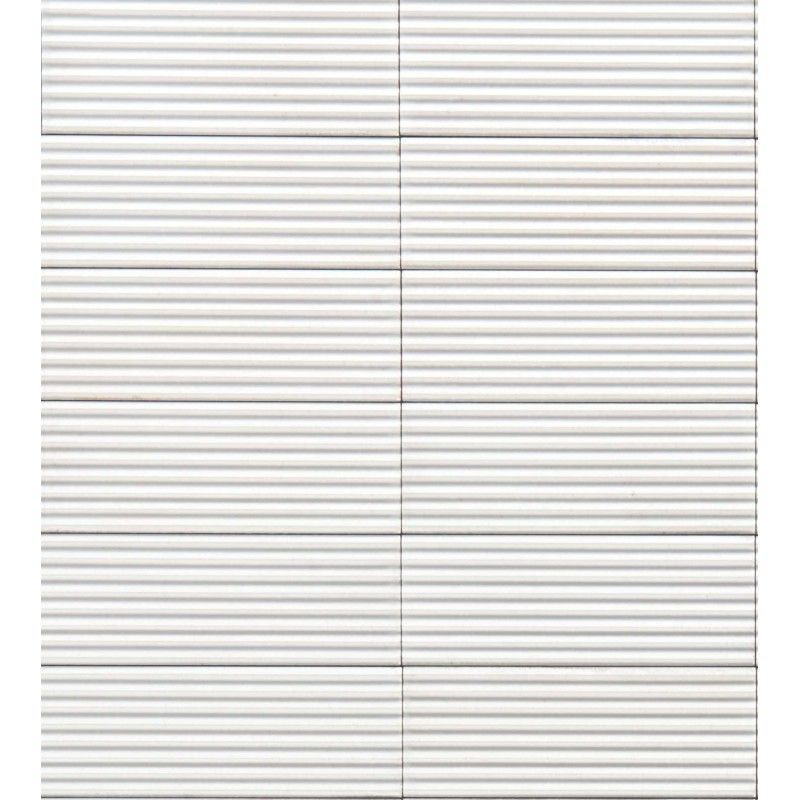 RICE BIANCO PLEAT LUX 7,5X20  cm - Marazzi M96H MARAZZI  - 1