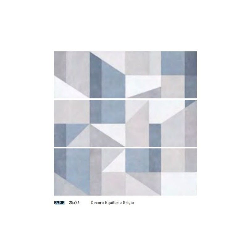 REPLACE GRIGIO 25X76 DECORO EQUILIBRIO - RAGNO R9DF RAGNO  - 1