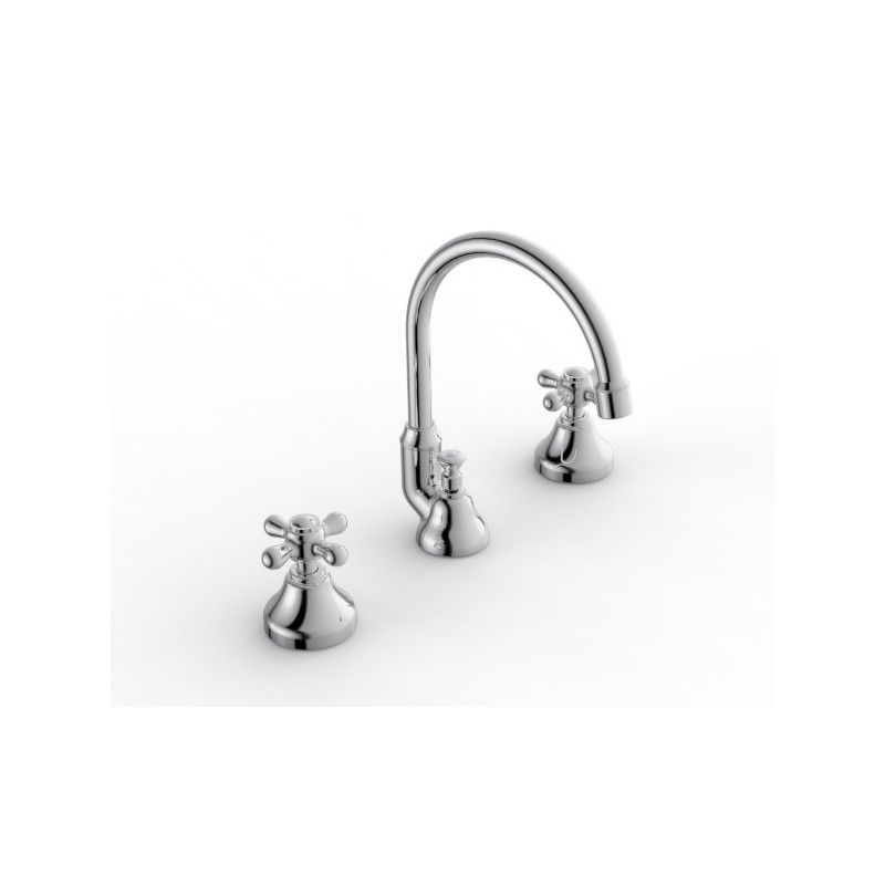 800 Melangeur Lavabo bec orientable - L155 x H160mm - Rubinetteria Zazzeri 2000 0102 A00  - 1