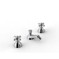 800 Batteria bidet a 3 fori - L84 x H35 mm - Rubinetteria Zazzeri 2000 0203 A00  - 1