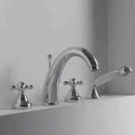 800 Mitiguer bain douche 4 trous sur gorge - Rubinetteria Zazzeri 2002 N398 A00  - 1