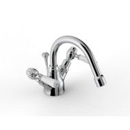 803 Single hole Bidet set revolving spout - L152 x H76 mm - Rubinetteria Zazzeri 2003 3201 A00  - 1