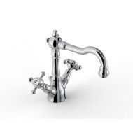 Kent Melangeur de lavabo monotrou bec orientable - L179 x H140 mm - Rubinetteria Zazzeri 5500 3102 A00  - 1