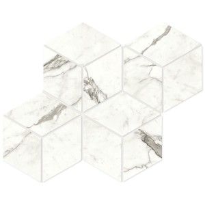 MARVEL SHINE Marvel Statuario Supremo Mosaik   Hexagon 30x35 Matt - Atlas Concorde A419 CERAMICHE ATLAS CONCORDE - 1
