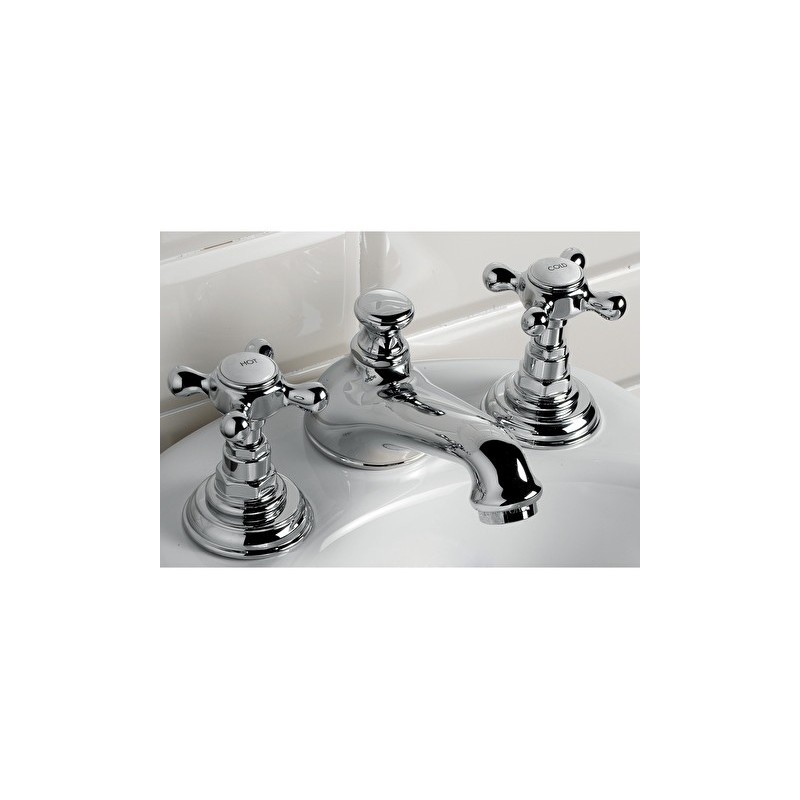 Austin Batteria bidet 3 fori con saltarello - Cromo DEVON&DEVON - 1