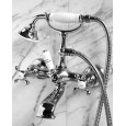 Austin Bath Shower Mixer Wall mounted with hose and handset - Chrome DEVON&DEVON - 1