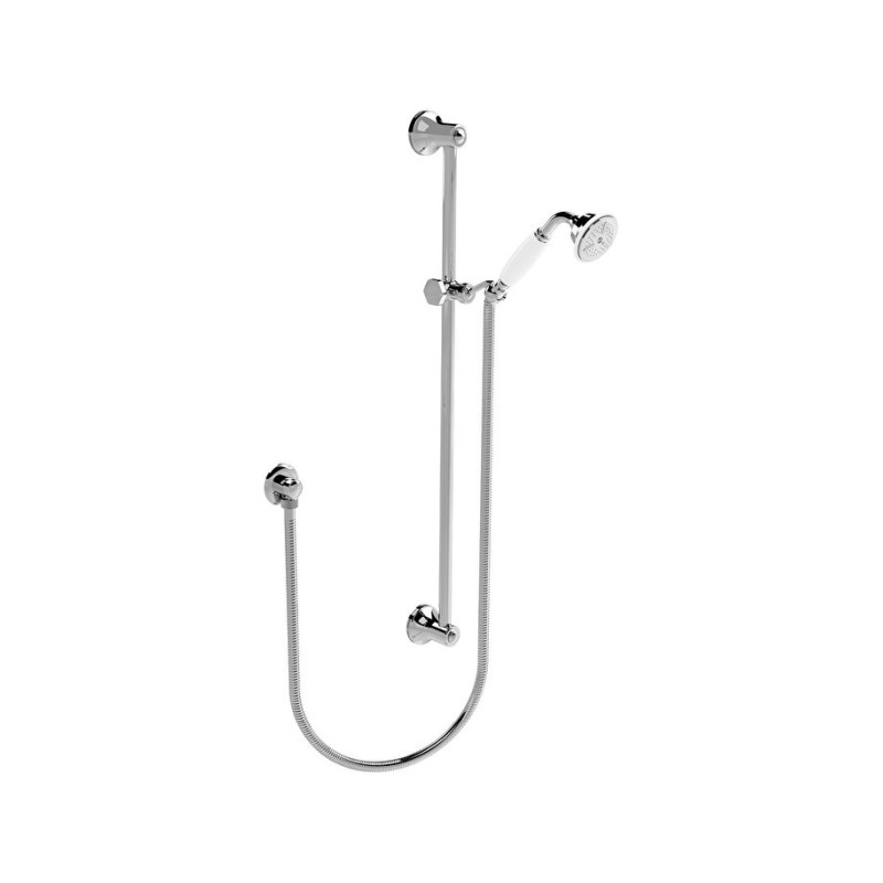 Track with hand shower, flexible hose and water connection H78.2 - Chrome DEVON&DEVON - 1