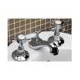 Coventry 3 Hole Bidet Set with Pop Up waste - Chrome DEVON&DEVON - 1