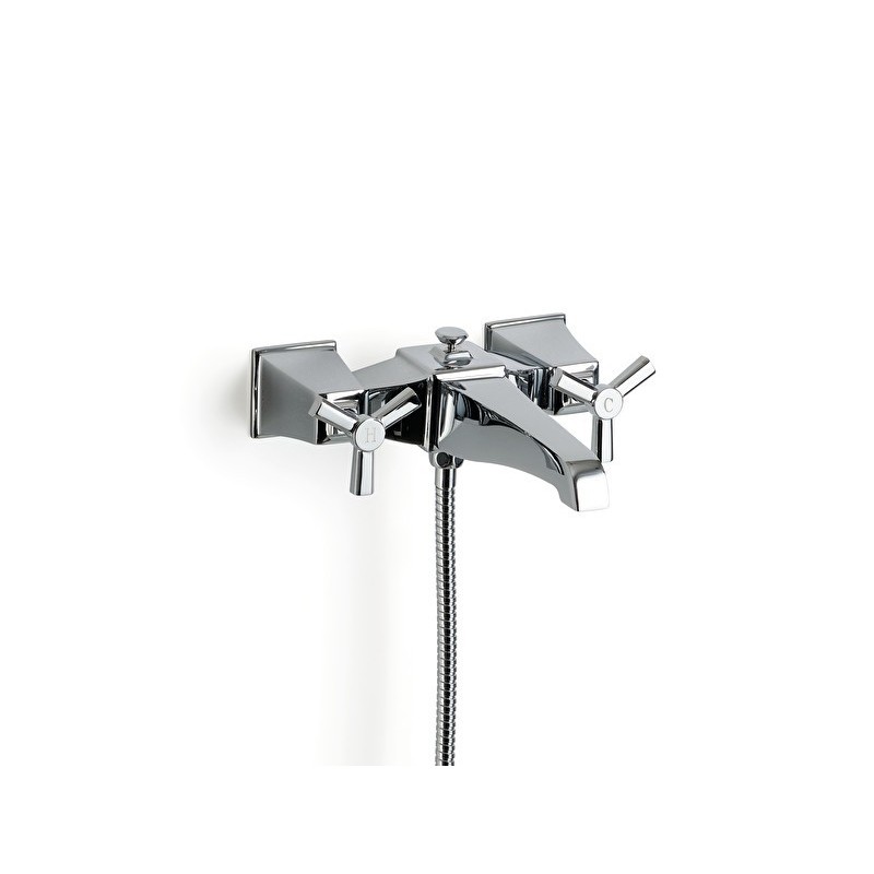 Time Gruppo vasca a muro con doccetta e flessibile - Cromo DEVON&DEVON - 1