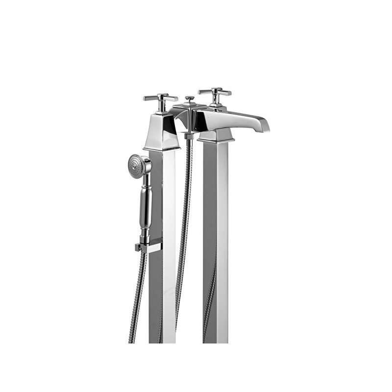 Time Gruppo vasca con gambe a terra, doccetta e flessibile - Cromo DEVON&DEVON - 1