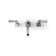 Vip Time Robinetterie pour Lavabo 3 trous avec tirette -Poignees en Metal DEVON&DEVON - 1