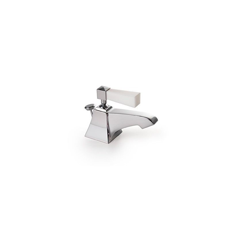 Vip Time 1 Hole Bidet Set with Pop Up waste - Brass Levers with a Matte White Finish DEVON&DEVON - 1