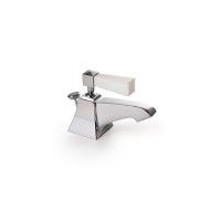 Vip Time 1 Hole Bidet Set with Pop Up waste - Brass Levers with a Matte White Finish DEVON&DEVON - 1