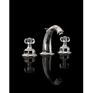 King Excelsior Robinetterie pour Lavabo 3 trous avec tirette - Chrome DEVON&DEVON - 1