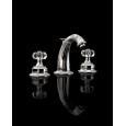 King Excelsior Robinetterie pour Lavabo 3 trous avec tirette - Chrome DEVON&DEVON - 1