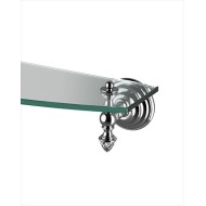 Diamond Glasablage L60xH10xD18,5 mit Finitur Poliernickel DEVON&DEVON - 1