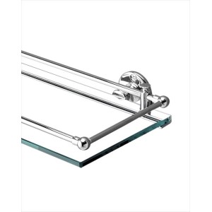 First Class Mensola in cristallo L61,3xH5xD15,7 con finitura Cromo DEVON&DEVON - 1