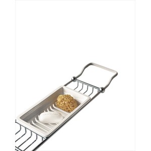 First Class Traversa vasca porta oggetti L77,5/95xH6xD15 con finitura Cromo DEVON&DEVON - 1