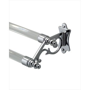 Mayfair Asta porta asciugamano doppio L55,5xH8,2xD13 con finitura Cromo DEVON&DEVON - 1