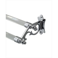 Mayfair Double towel rail L55,5xH8,2xD13 with Chrome finish DEVON&DEVON - 1