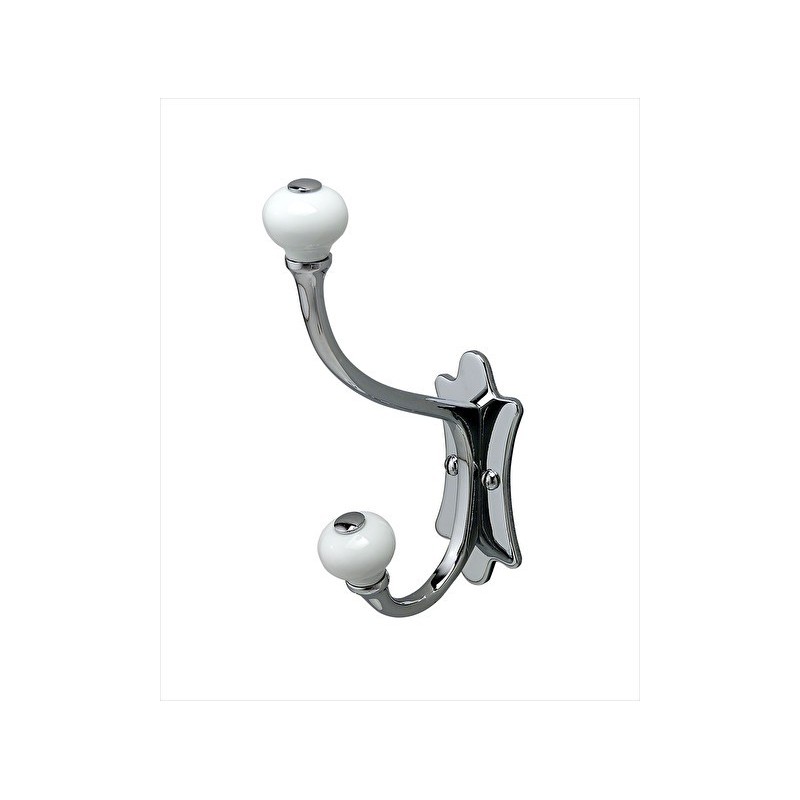 Mayfair Double coat hanger L3,9xH16xD8,9 with Chrome finish DEVON&DEVON - 1