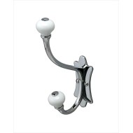 Mayfair Double coat hanger L3,9xH16xD8,9 with Chrome finish DEVON&DEVON - 1