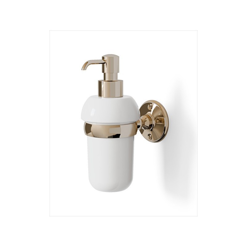 Old Navy Dispenser porta sapone L7,6xH17,2xD12,4 con finitura Oro Chiaro DEVON&DEVON - 1