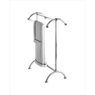 Single Freestanding towel rail L65xH85xD33 with Chrome finish DEVON&DEVON - 1