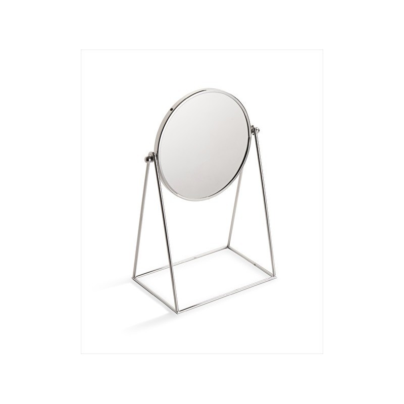 Waltz Tilting countertop magnifying mirror L22,2xH34,3xD14 with Chrome finish DEVON&DEVON - 1