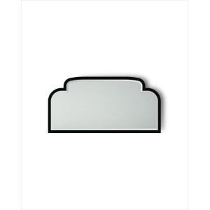 Frame Mirrors Double Music Mirror L160xH80xD4 glossy lacquered mirror with Deep Black finish DEVON&DEVON - 1