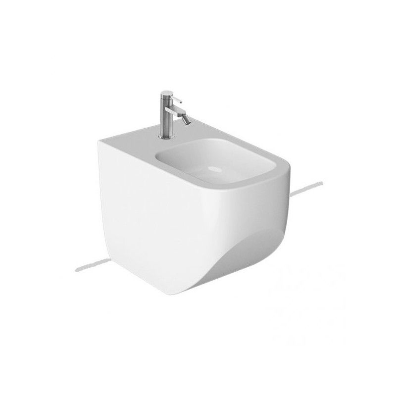 NEXT Bidet AM BODE 1 Loch OHNE SEITLICHE LOECHER PURE FIX  ANTRACITE  360x560 Hatria 